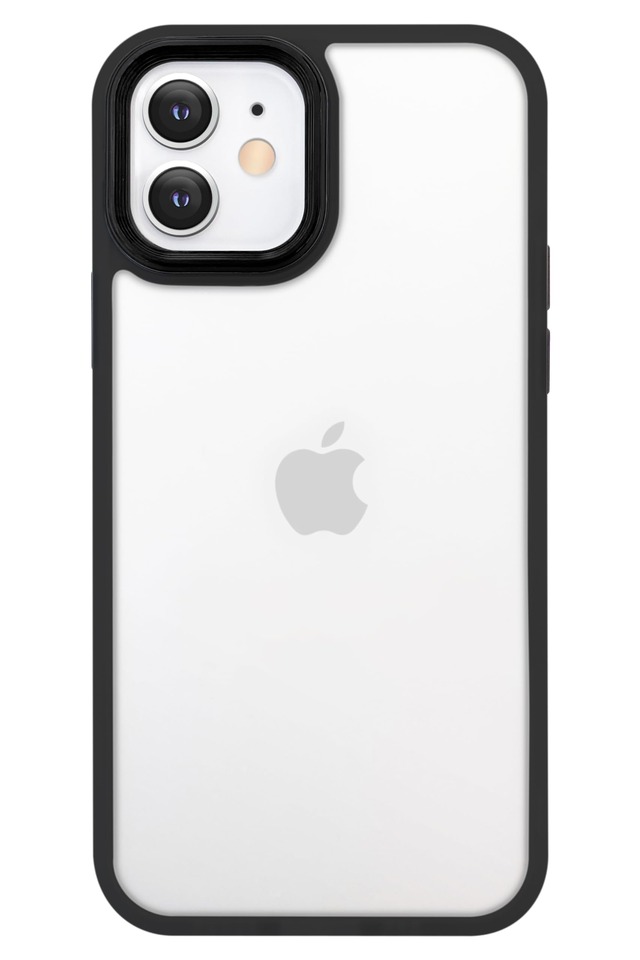 MINTY iPhone11 iPhoneXR 用 ケース マットクリア 半透明 ブラック