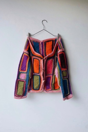crochet knit cardigan