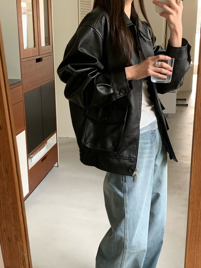 (予約) signature / Grilled denim pants 2color