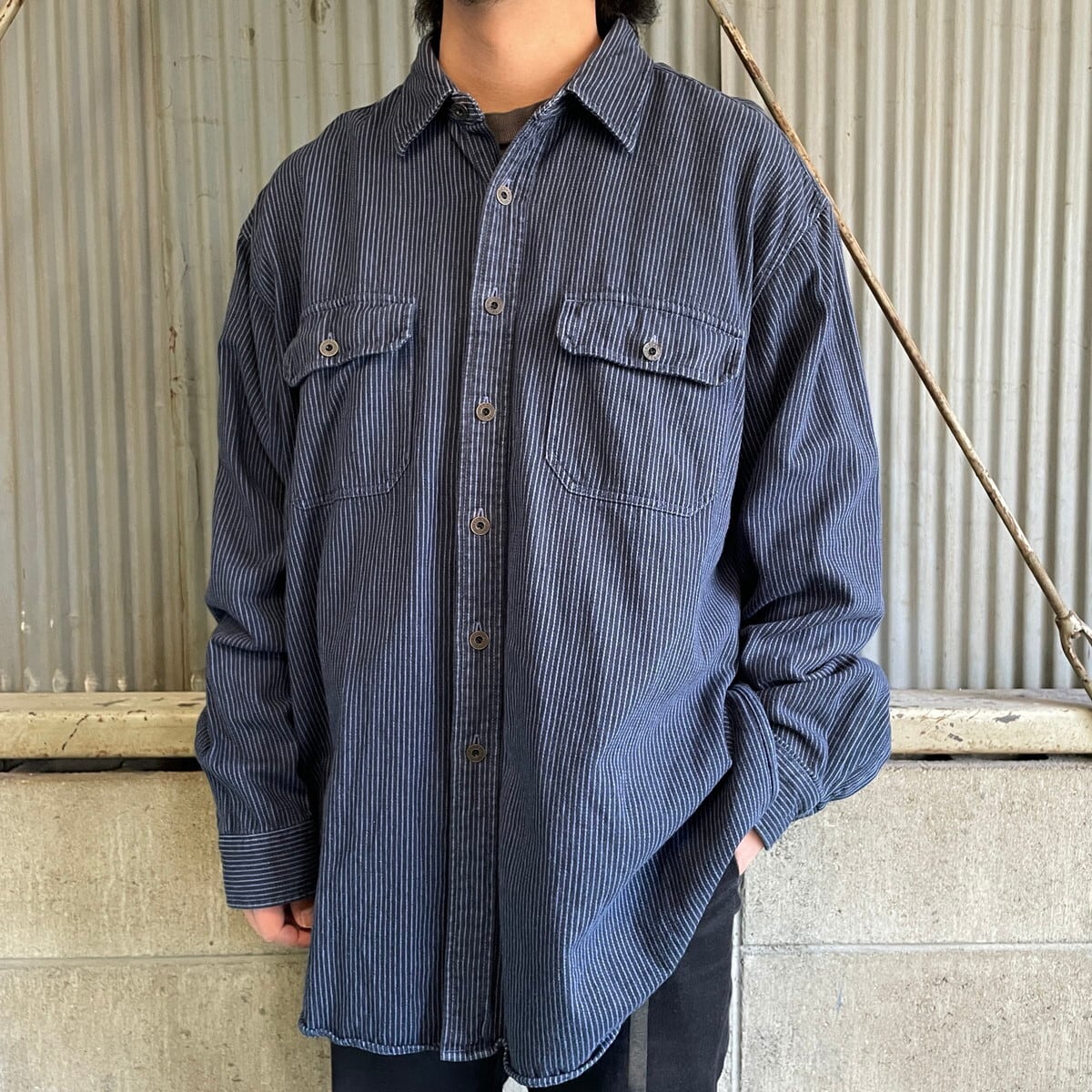 『UNITED ARROWS』 （41） 長袖シャツ ストライプ コットン