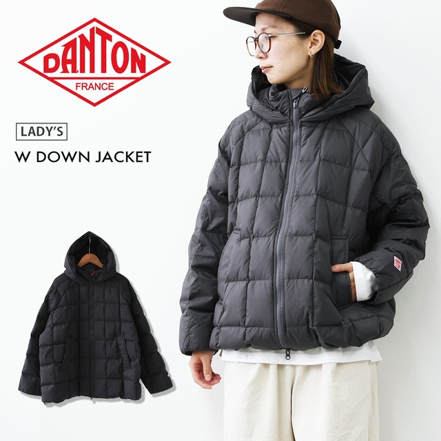 DANTON [ダントン] W DOWN JACKET [DT-A0567NRP] ダウンジャケット・フードダウンジャケット・ダウンステッチ・ラグランスリーブ・ナイロンタフタ・LADY'S [2026AW]