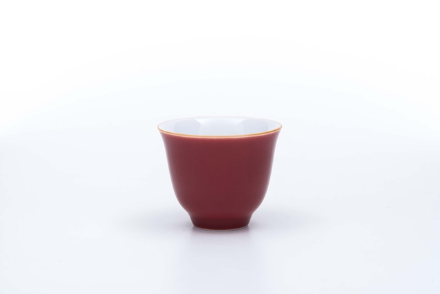 紅色茶杯　湯呑　35ml