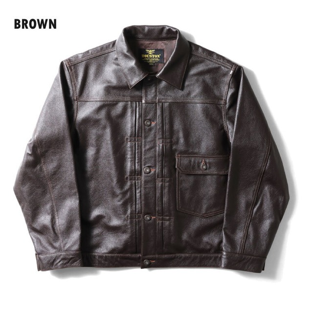 HOUSTON / COW LEATHER TRUCK JACKRT / LEATHER JACKET / レザージャケット / 8215