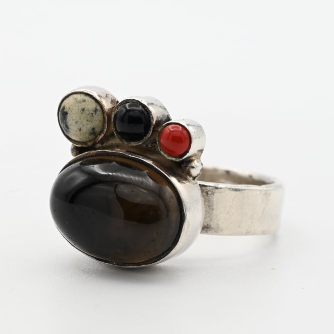 Citrine / Multi Stone Accent Statement Ring #14.0 / Denmark