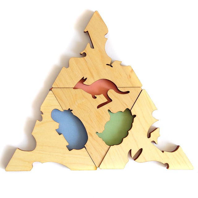 パズル 三角動物園・デザイン:八重樫良二