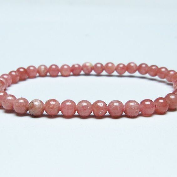 インカローズ ブレスレット 5mm ロードクロサイト ブレス 一点物 メール便可 [M便 1/10] 111-46501