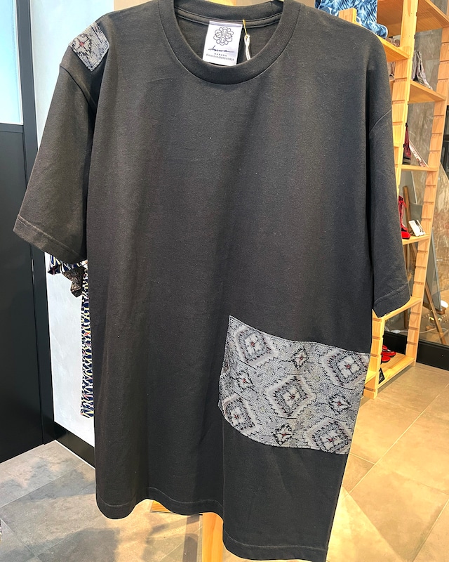 KIMONO fabric T-shirt  / Tシャツ アシンメトリー / XL