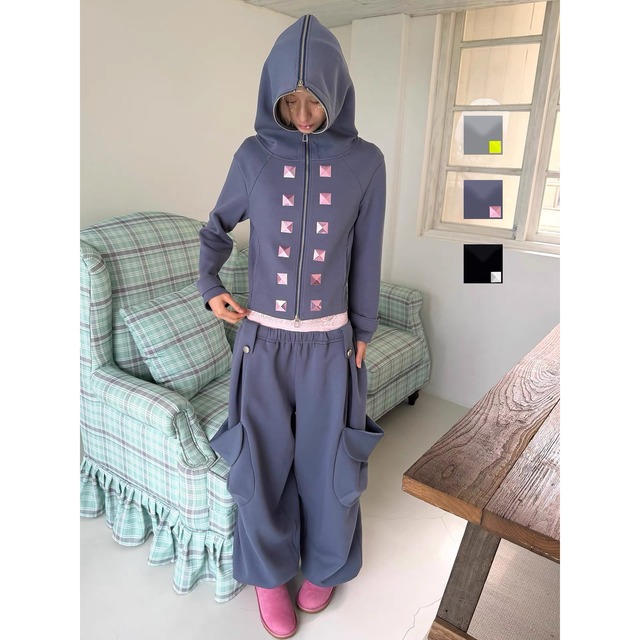 [nit alcove] fleece up zipper winter hoodie