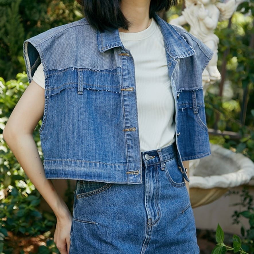 Denim short vest Etrodde