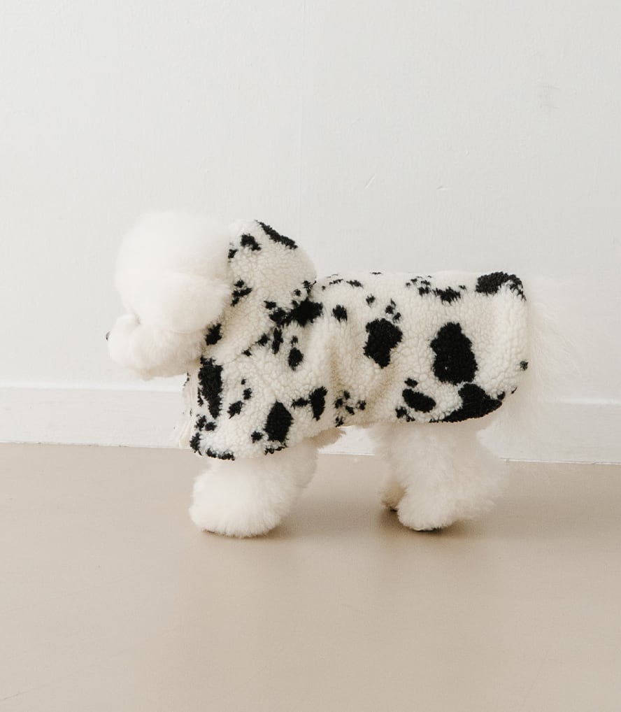 予約【noutti】Dalmatian Poncho (Black)