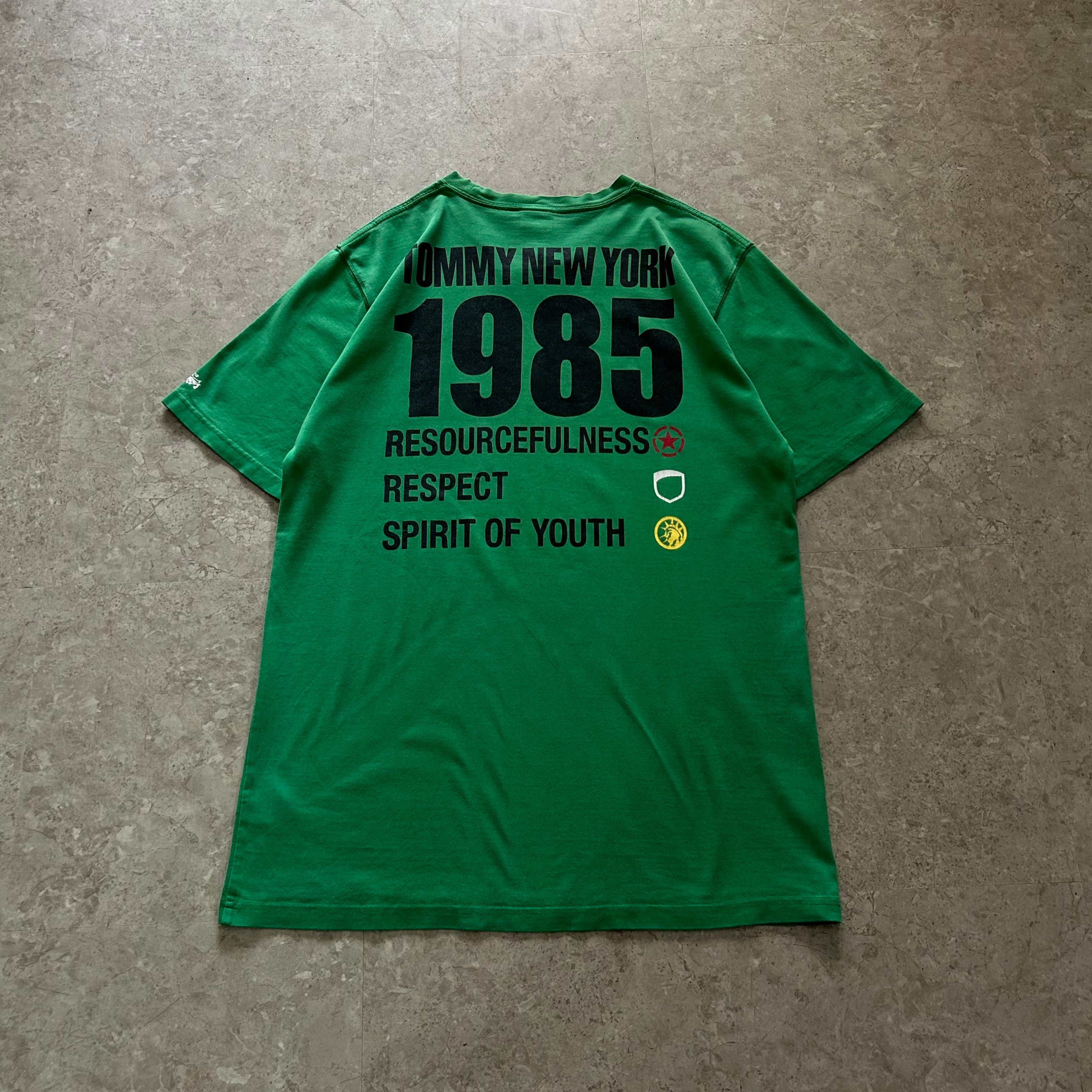 00s Tommy Hilfiger "GOOD ENOUGH END RACISM parody" T-shirt【仙台店】