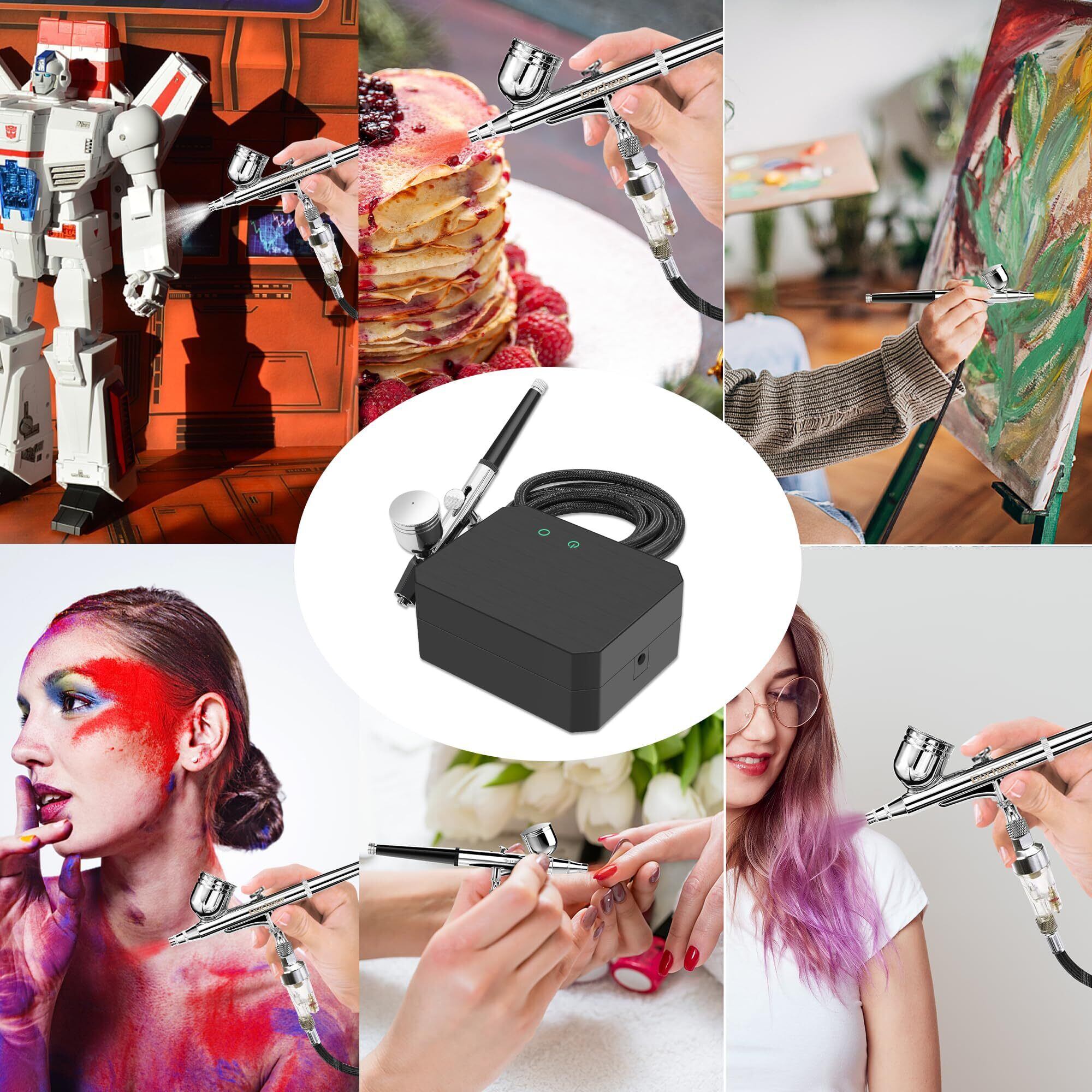 Gocheer【2024年】48PSI エアブラシ コンプレッサー ミニ