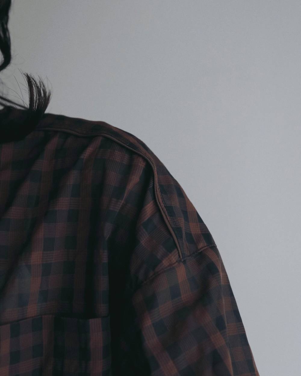 anuke(アンヌーク) Sheercheck Over Shirts | サウスオレンジ｜メンズ