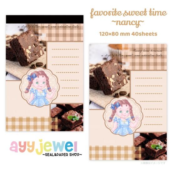 メモパッド 123.favorite sweet time ~nancy~