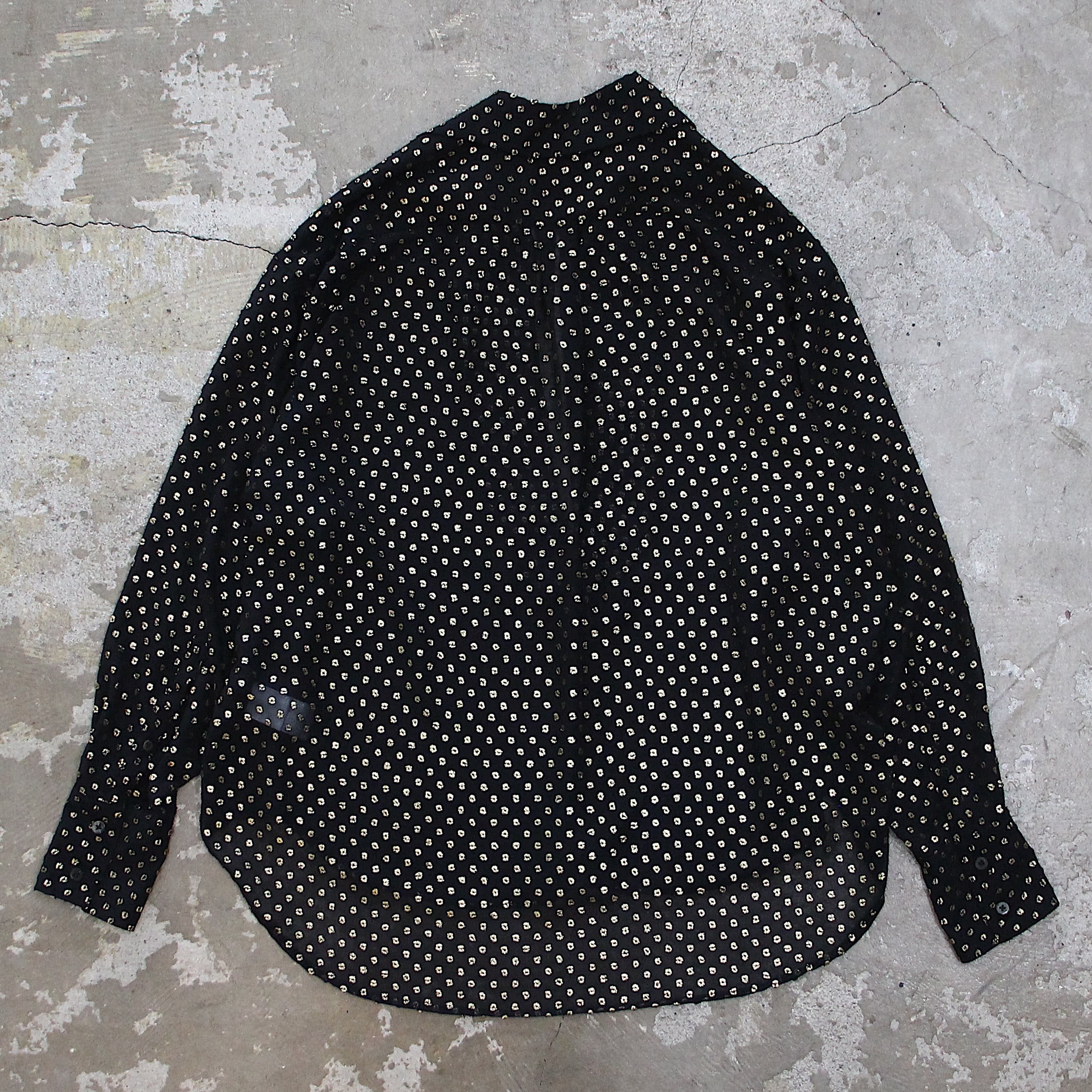 トップス SUGARHILL TWINKLE SHEER SKIPPER SHIRT SUGARHILL / TWINKLE SHEER SKIPPER SHIRT (BLK) | orio online store