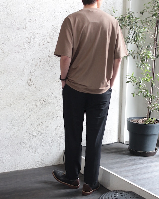【OMNESメンズ】接触冷感レーヨンナイロン サイドポケットTシャツ（240409）