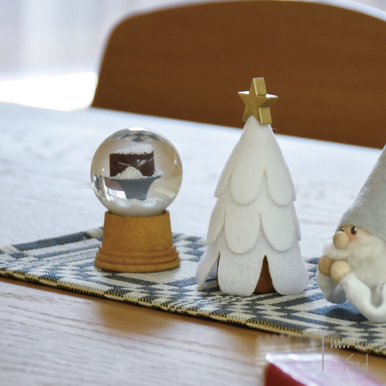 ONLINE限定】スノードーム / ザッハトルテ / 木製台座 / Φ4.5cm