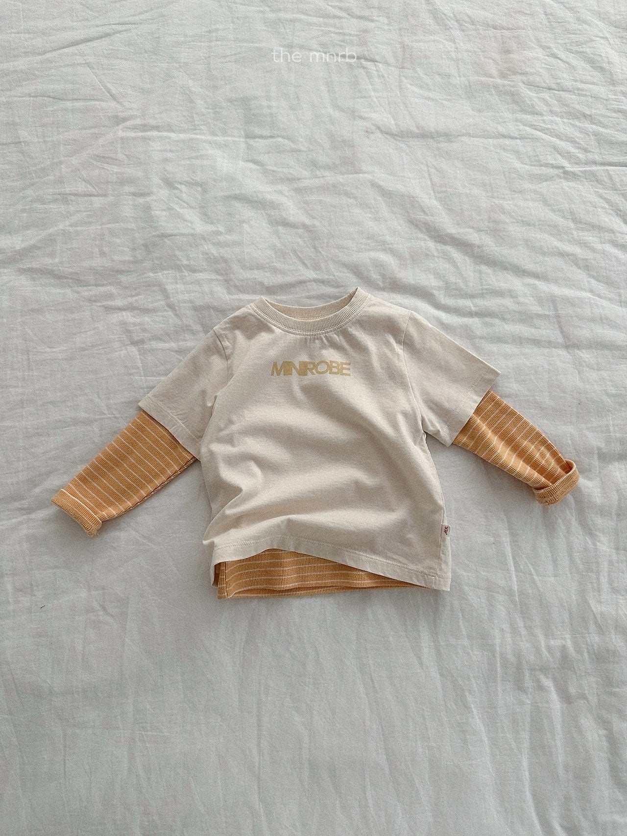 送料無料【予約】/ オバンロゴ半袖シャツ / minirobe