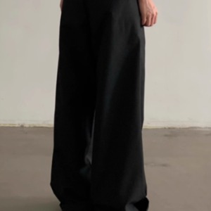 ダブルプリーツドレープパンツ　0886