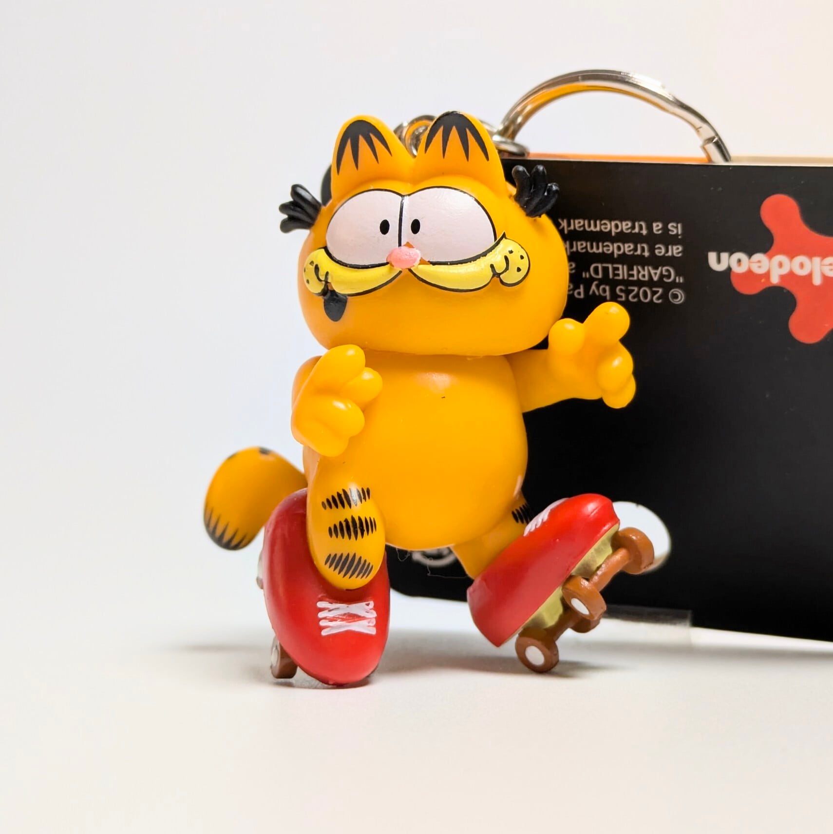 【 Garfield ( ガーフィールド ) 】 3D PVCキーホルダー 『 ローラースケート♪ 』 〚アメリカン雑貨 アメトイ〛