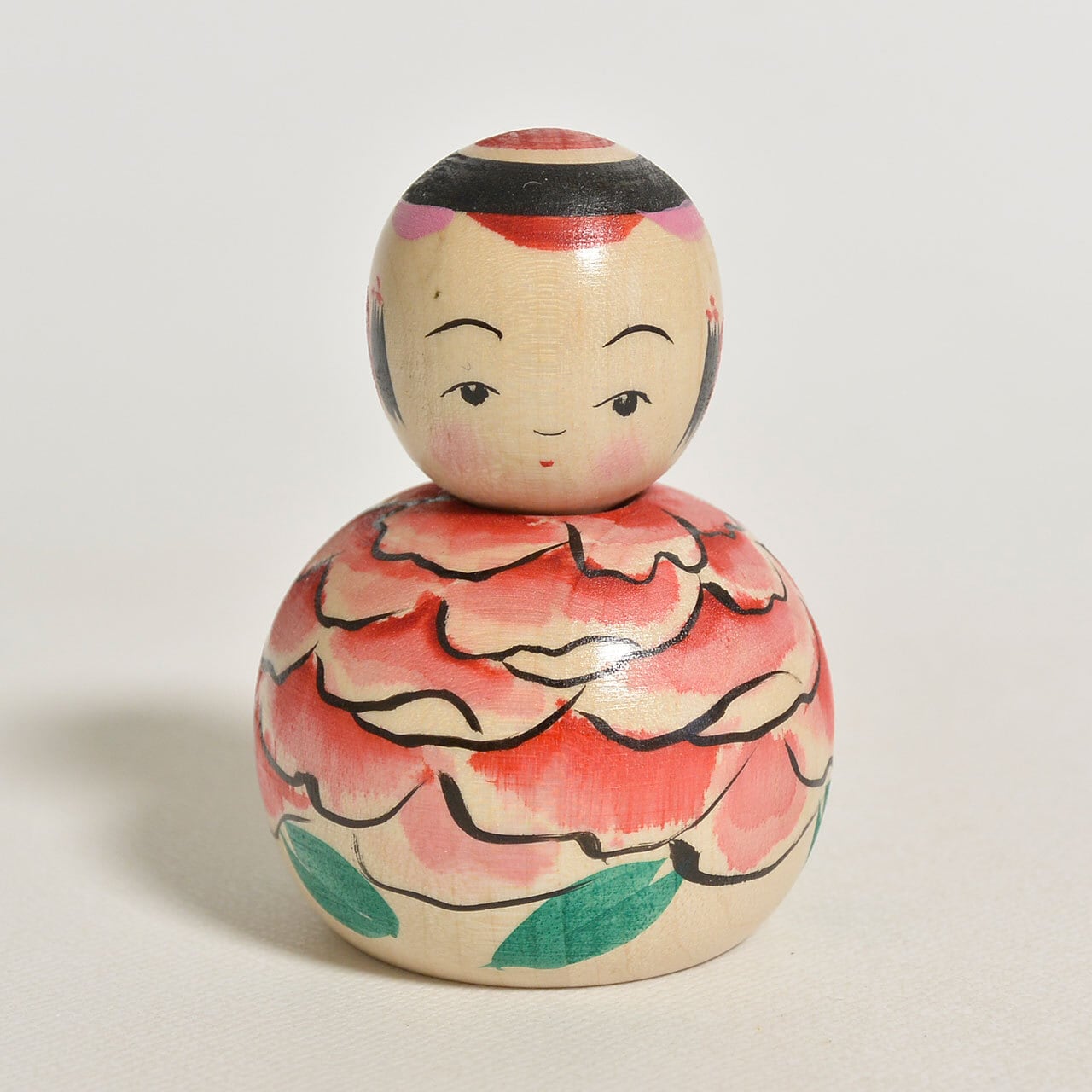 豆えじここけし（しゃくやく） 約2寸 約6cm 志田菊宏 工人（蔵王高湯系