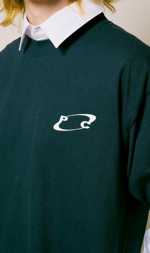 3D Oval Logo Tee / WHITE