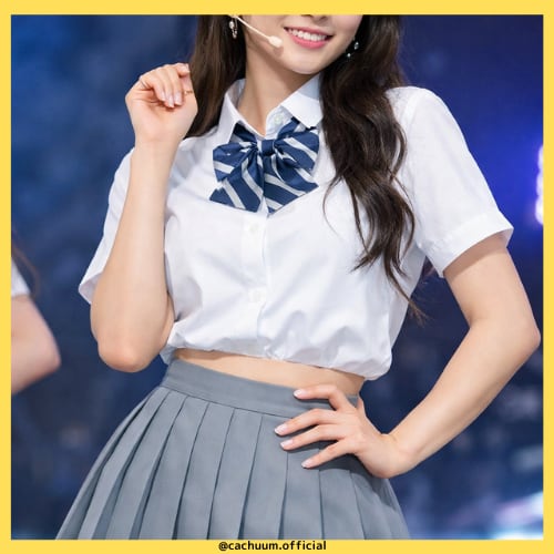 プリーツスカート/グレー 灰色