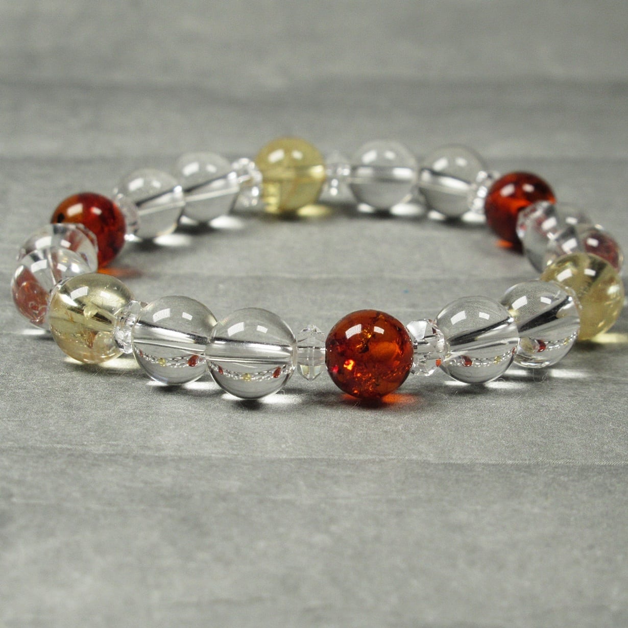 シトリン アゼツライト ブレスレット | BELEZA RARA