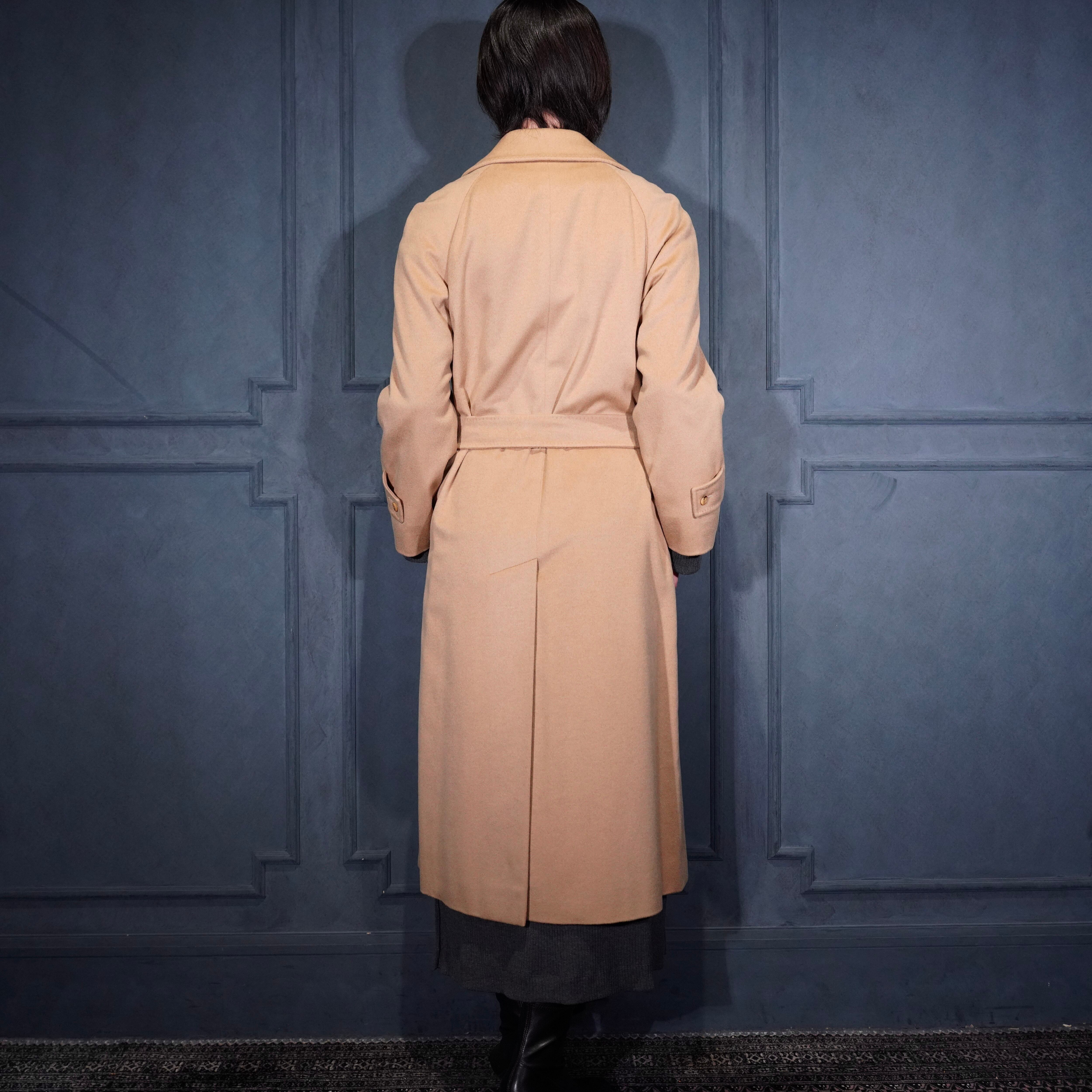 Aquascutum CASHMERE100% BELTED BALMACAAN COAT/アクアスキュータム