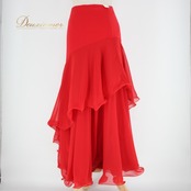 社交ダンス 衣装 スタンダード スカート レッスンウェア オールシーズン Create-Sun クリエイトサン 赤 レッド系 無地 派手 練習着 フレア スカート おしゃれ ダンスウエア ストレッチ素材 パーティー衣装 レディース ダンススカート 体型カバー かわいい 練習用 踊りやすい 盛り上がる 衣装セット