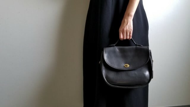 OLD COACH オールドコーチ ターンロック ショルダーバッグ 美品 黒