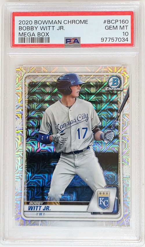 2020 Bowman Chrome Bobby Witt JR  PSA 10