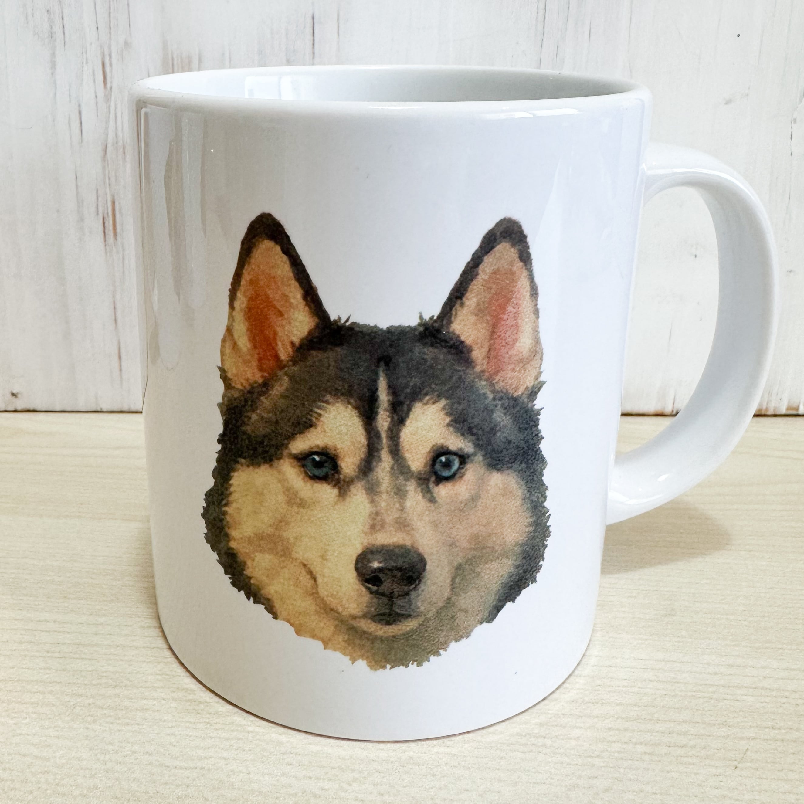 陶器マグカップ ハスキー