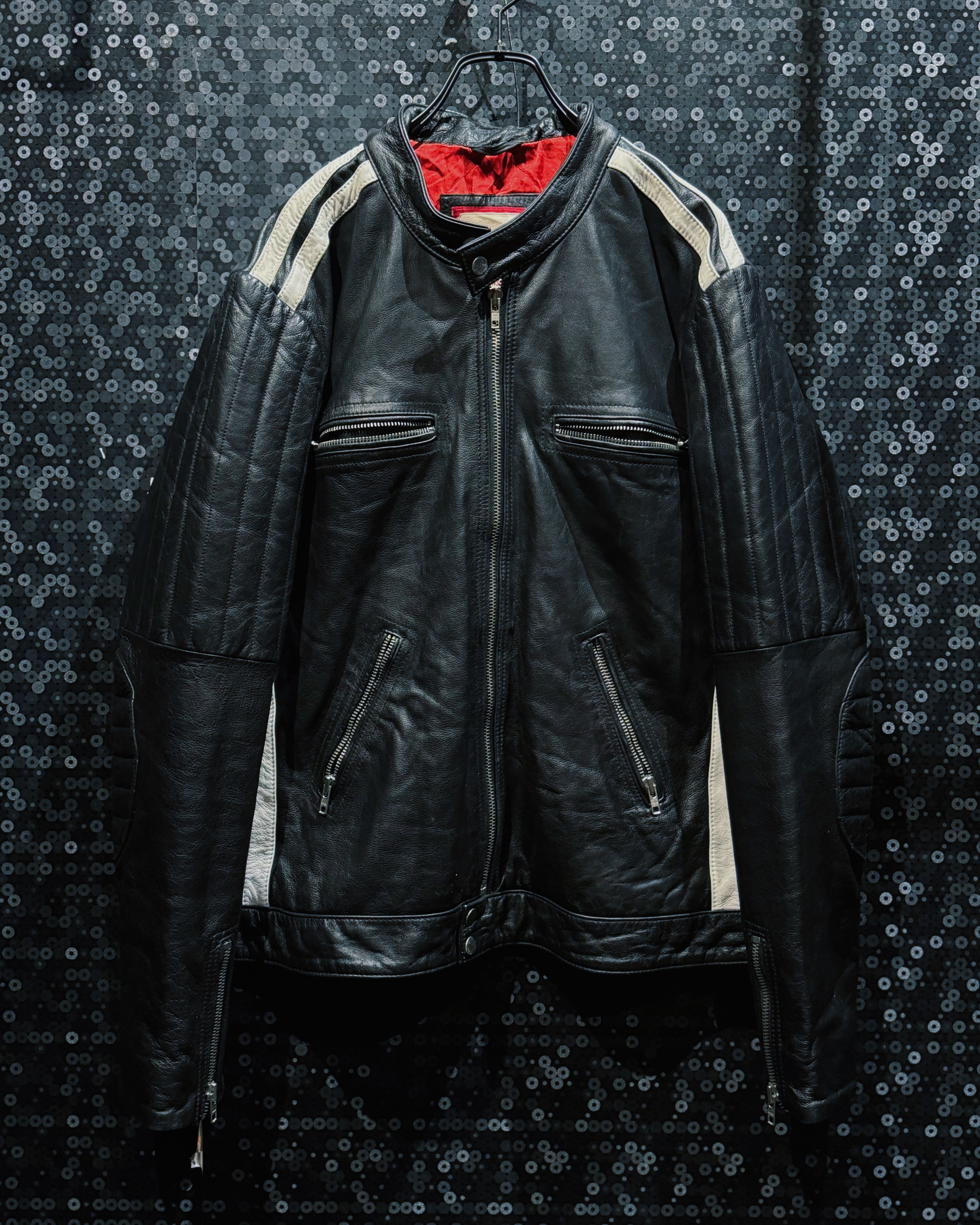 【ÆIEM】“EURO” vintage motorcycle leather jacket