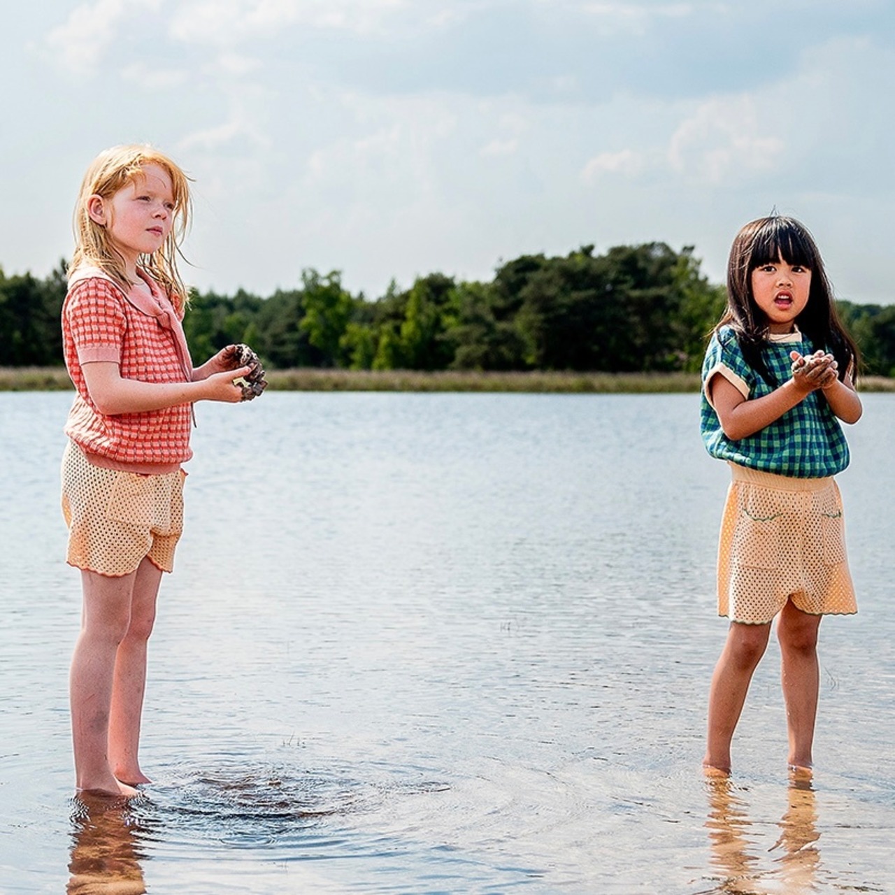 残り1点(4-5y) Knit Planet / Coloured Knit / NAVY & GREEN