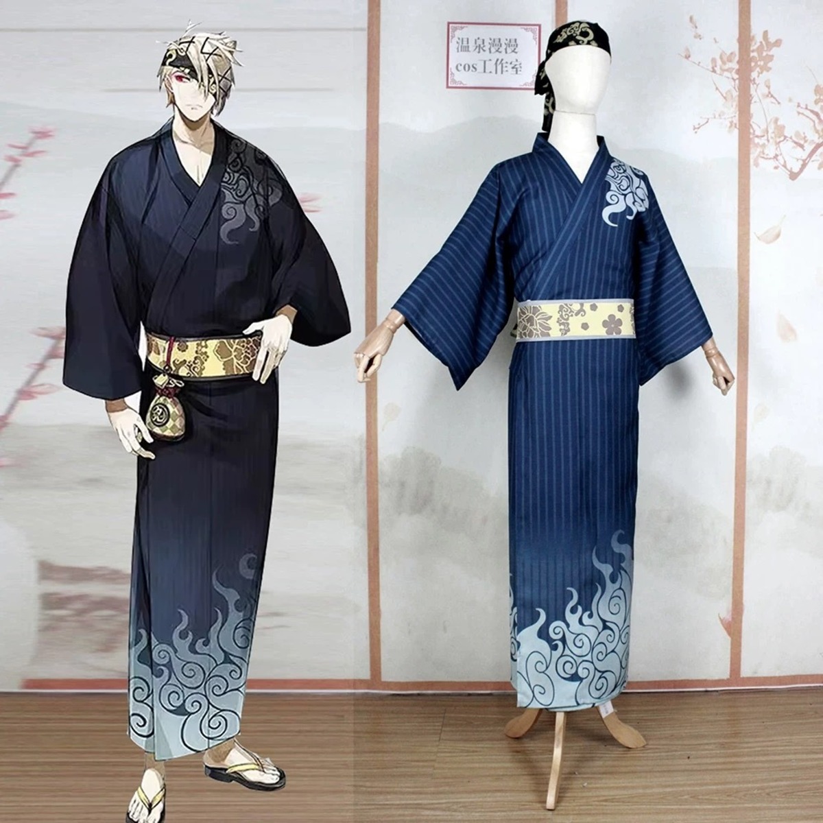 刀剣乱舞】鬼丸国綱 軽装 コスプレ 衣装 高品質 浴衣 着物 和服 和装 