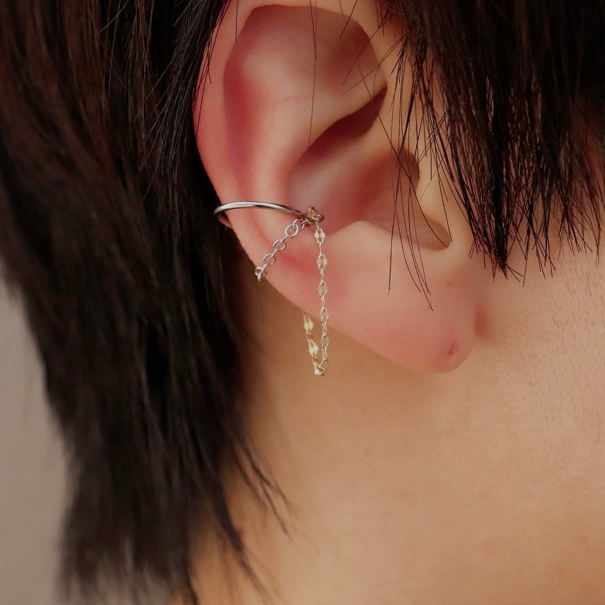 SUS316L bicolorchainearcuff