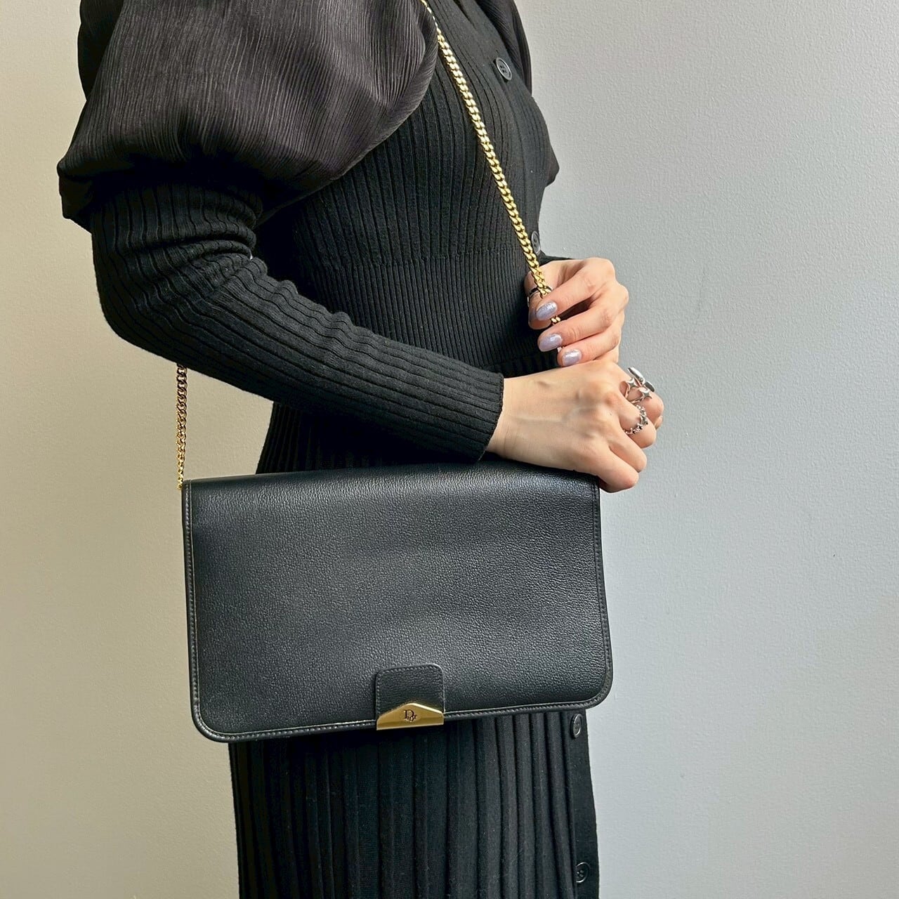 Dior★アンティークショルダーバック【クラッチバック2way】 Dior クリスチャンディオール チェーン ショルダーバッグ クラッチ