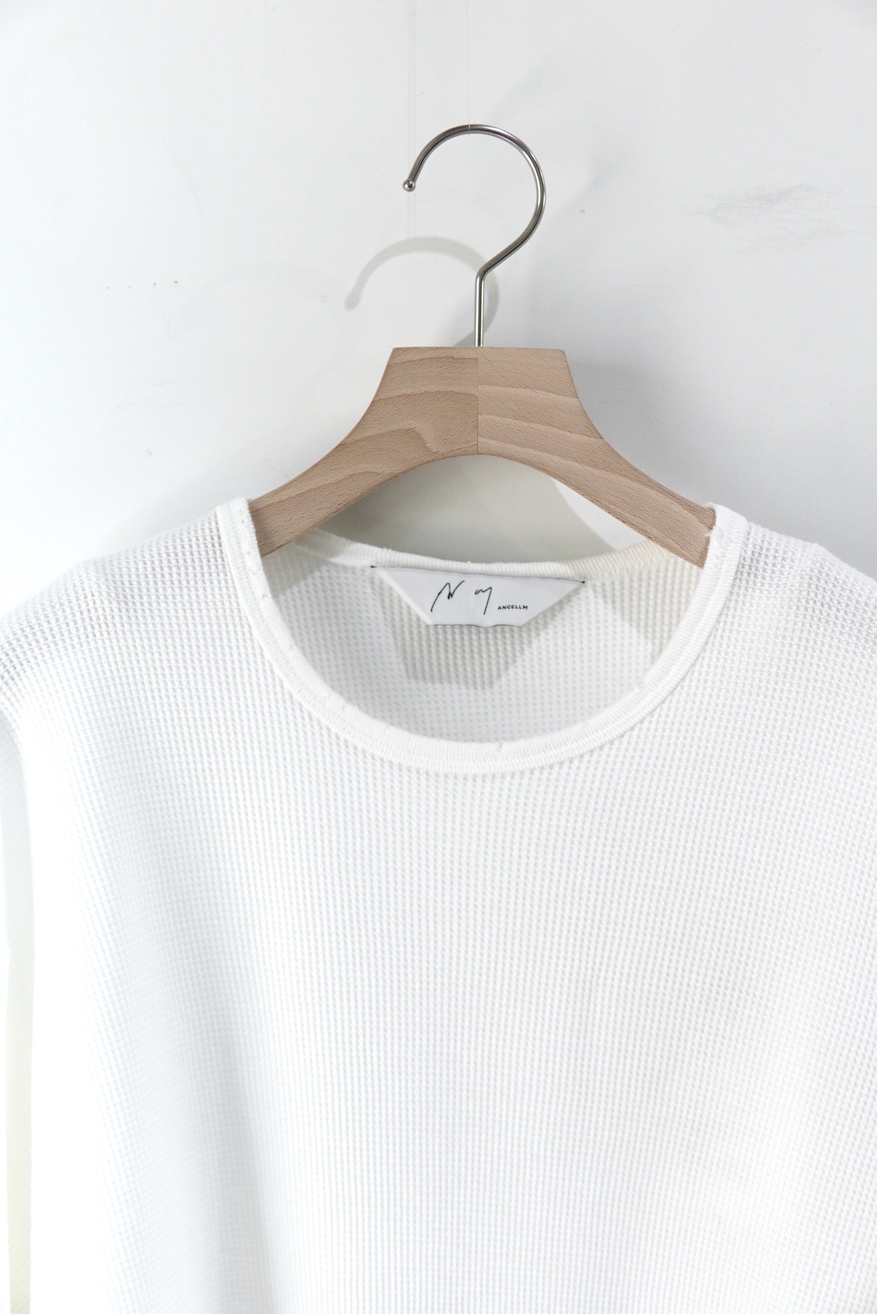 ANCELLM / DAMAGE WAFFLE CREW LS T-SHIRT / ANC-CT134 | POETRY