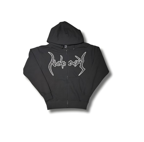 NOBODY LAME LOGO ZIP UP HOODIE