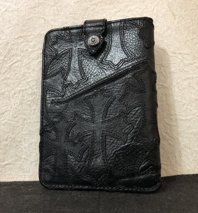 CHROME HEARTS クロムハーツ クロスパッチ パスポートケース カードケース ウォレット 財布