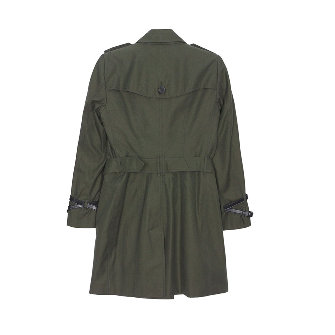 バーバリー BURBERRY レディースカーキカラーコットントレンチハーフ 