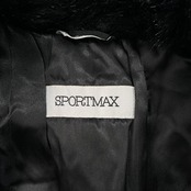 イタリア製 SPORT MAX マックスマーラ スポーツマックス ファー付き ジップ ナイロン 中綿 ジャケット サイズ 40 /ブラック
