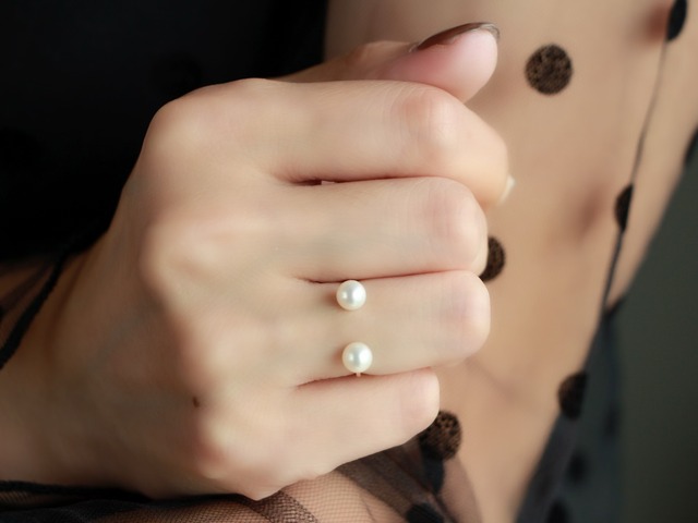 14kgf- W pearl ring (5mm/5mm)