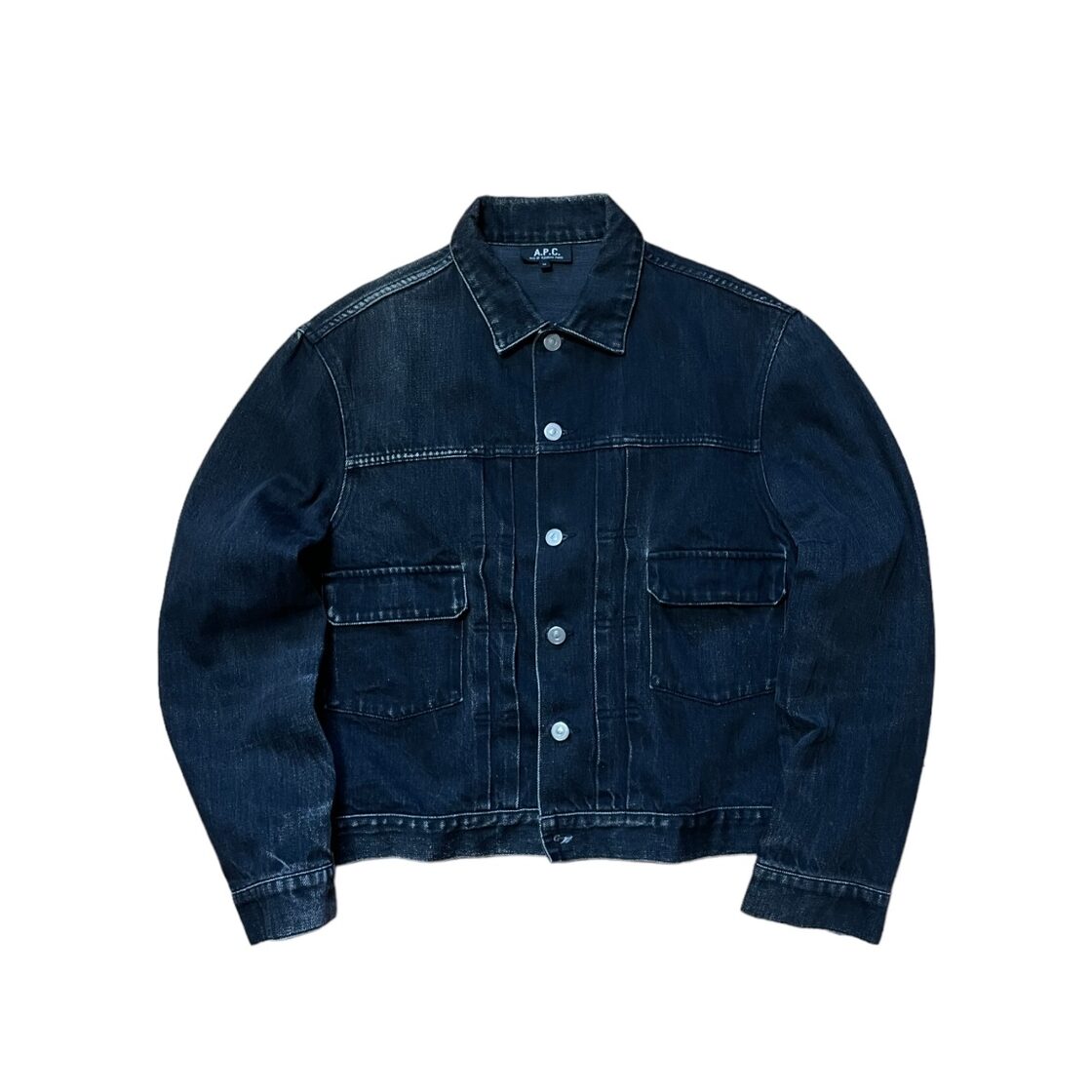 A.P.C. Hiver 1997 2nd type Black Denim Jacket | PAY ID