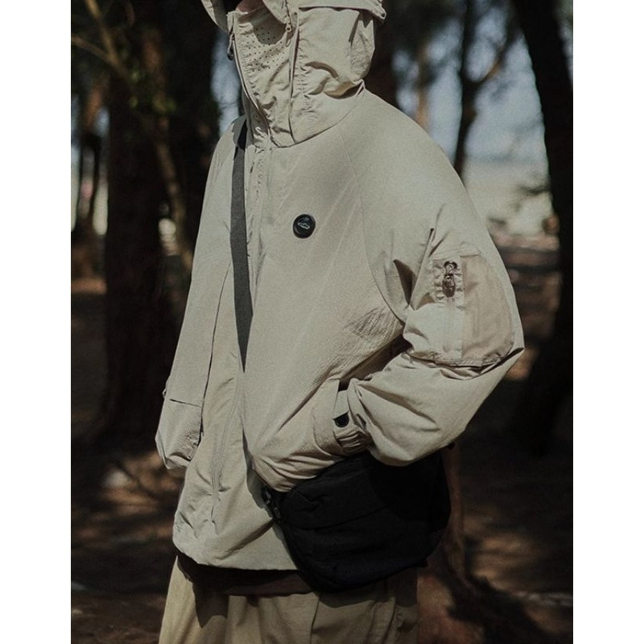 Utility Food Jacket Drop Shoulder Big Silhouette ◇4color H0770