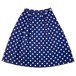 ドットスカート(ネイビー×ピンク)
