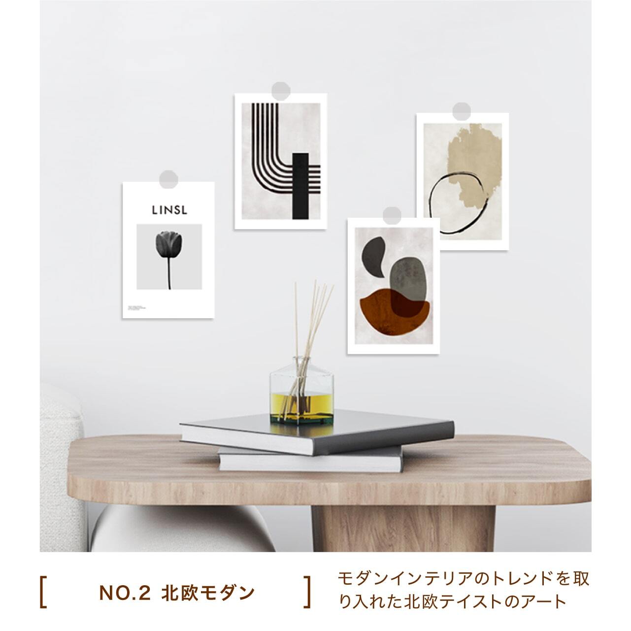 40種類【選べる】4枚組 ミニポスター | LINSL（リンスル）| アート