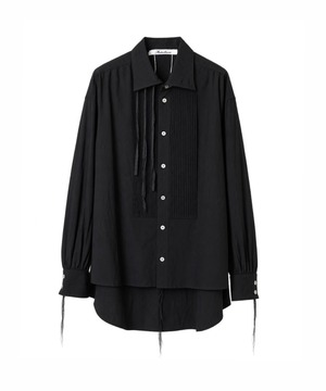 Midorikawa / MID26AW-SH01 PINTUCK SHIRT(BLACK)