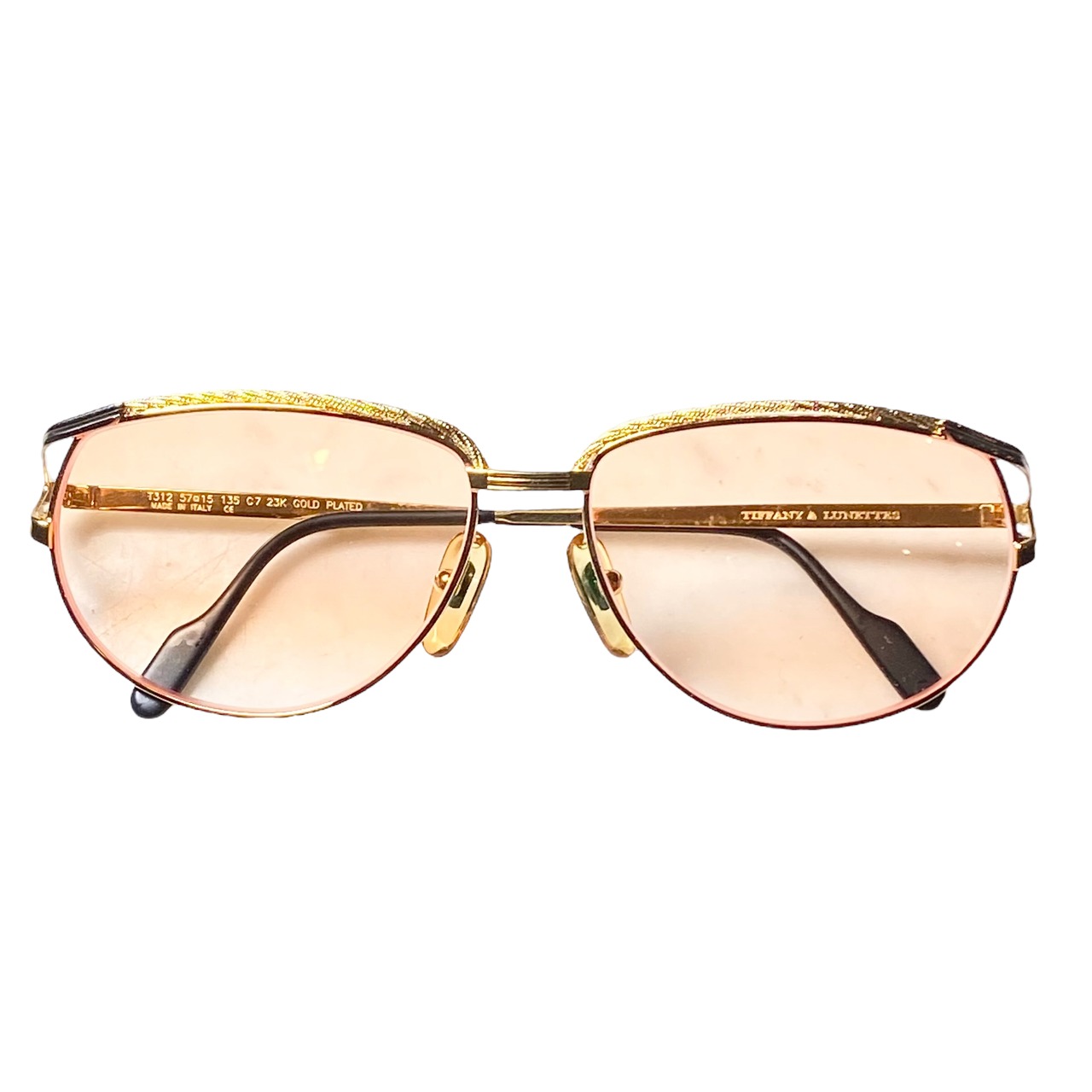 vintage TIFFANY LUNETTES 23k gold plated grasses “T312”